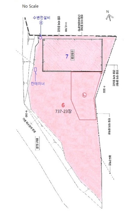 지적 및 건물 배치도