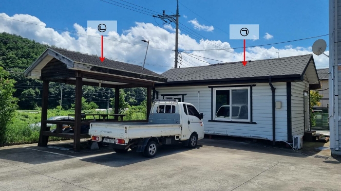 제시외건물 ㉠.숙소 / 제시외건물 ㉡.정자