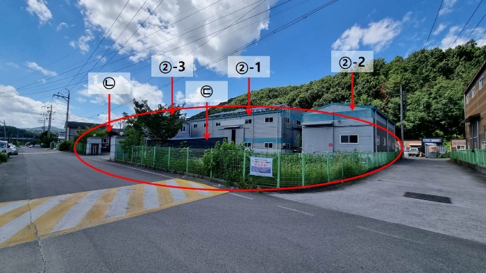 대상물건 남동측→북서측 전경