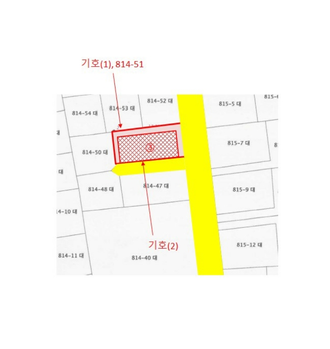 지적 및 건물개황도