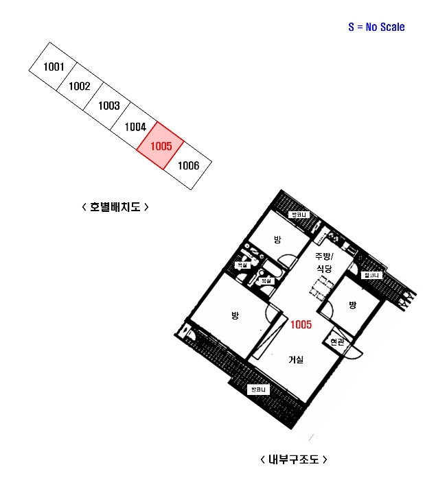 호별배치도 및 내부구조도