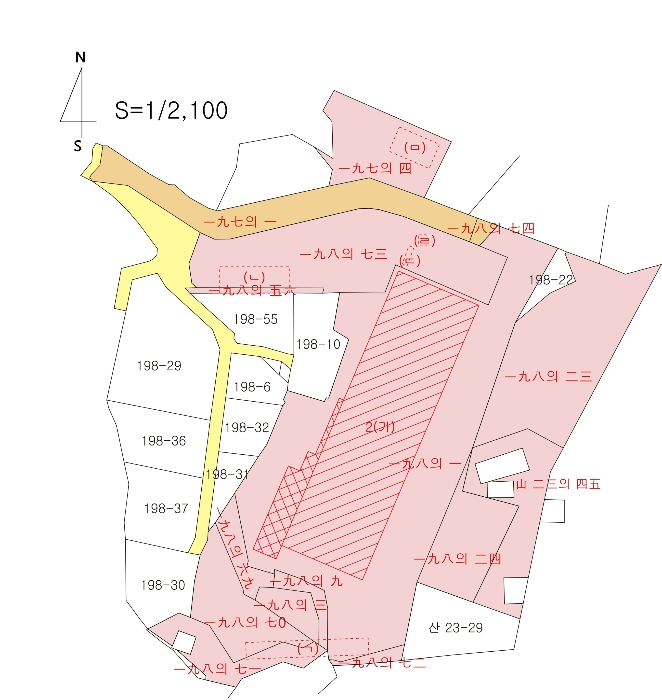 지적 및 건물개황도