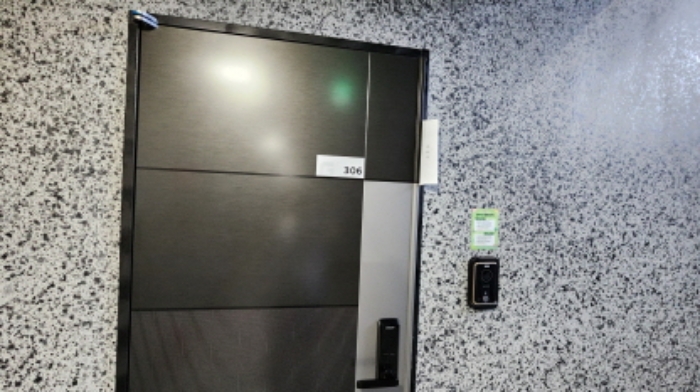 306호 안내문 부착