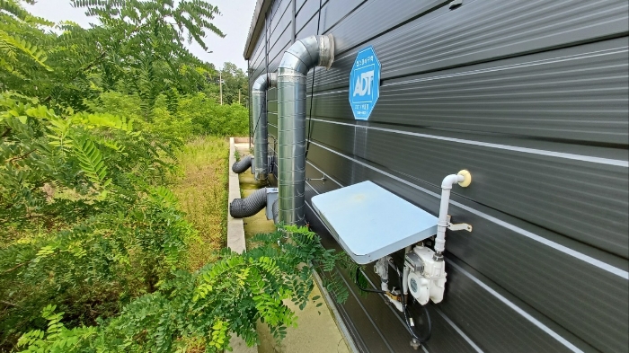 일련번호 3) 외부 송풍 및 LPG가스 설비