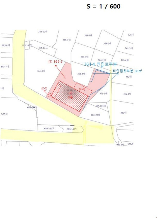 지적도 및 건물개황도