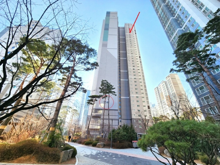 북동측에서 촬영