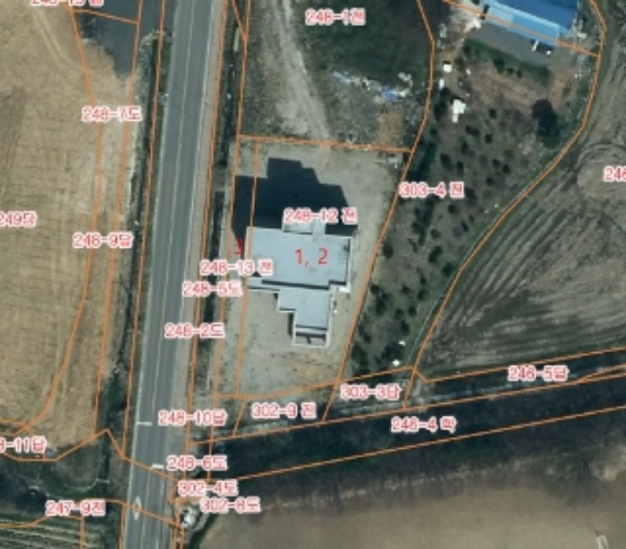 본건 지적 참고도