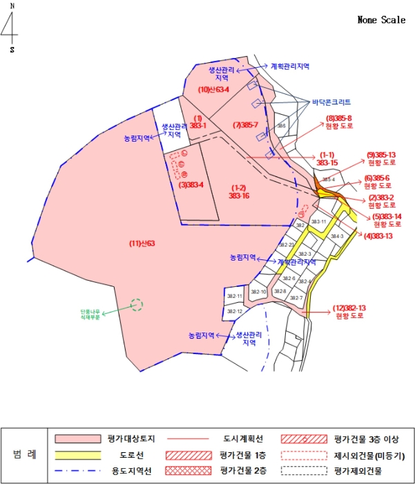 지적 및 건물개