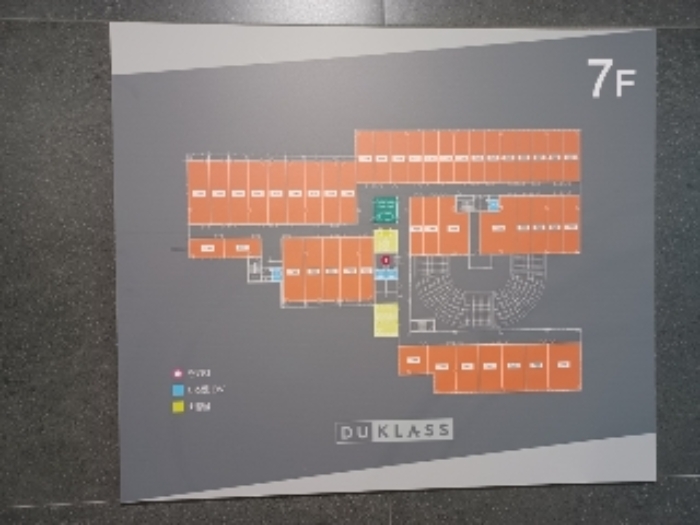 본건2번부동산 한강듀클래스B동 7층 엘리베이터 앞쪽 공장위치도 현황사진 