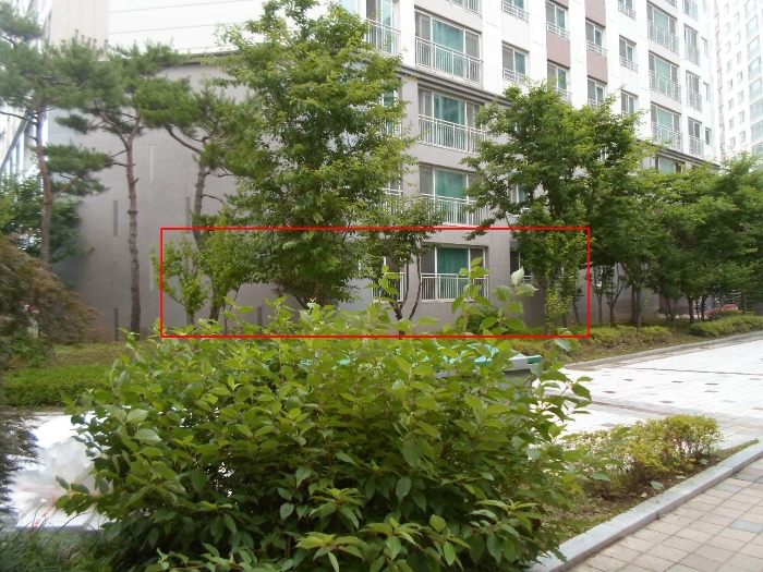 본건 남동측 부근에서 촬영