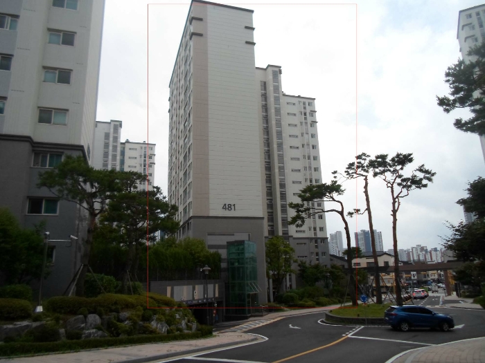 481동 북동측 부근에서 촬영