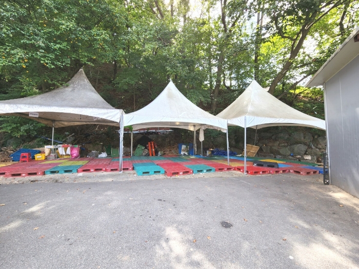 기호2,3 지상 간이 천막(임차인이 설치)