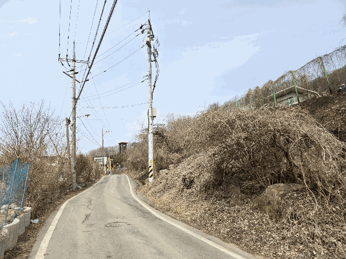 기호3,5,6 ( 현황 : 도로 ) -- 남동측에서 촬영