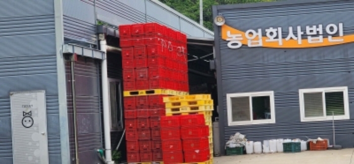 기호 2번과 5번의 벽체를 이용한 제시외건물