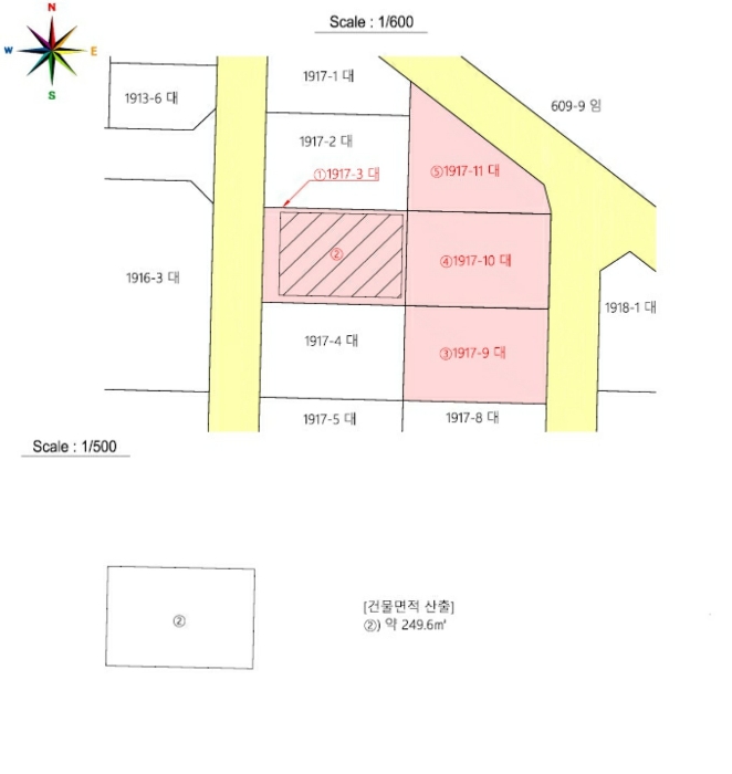 지 적 및 건 물 개 황 도