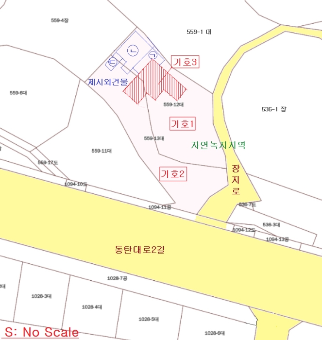 지적,건물개황도