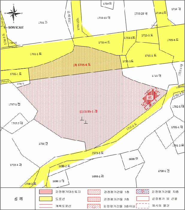 지적 및 건물개황도