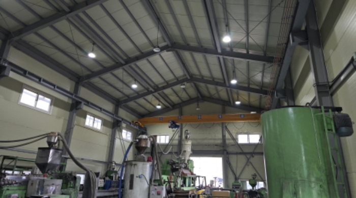 공장저당목록 중 호이스트가 설치되어 있는 전경