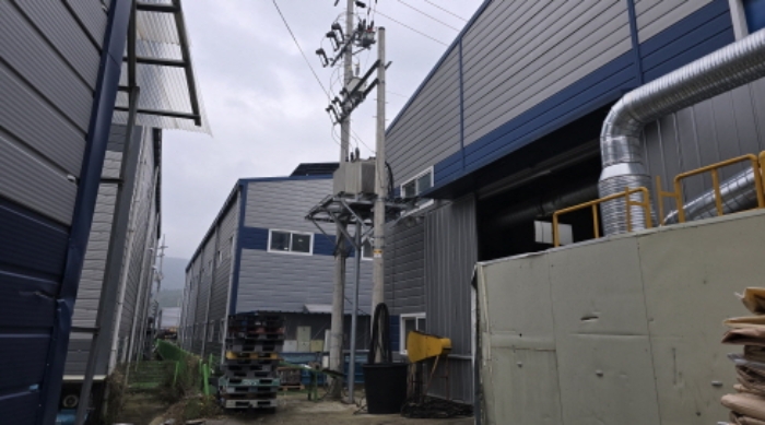 공장저당목록 중 수전설비의 전경