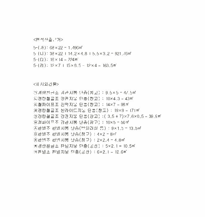 지적 및 건물개