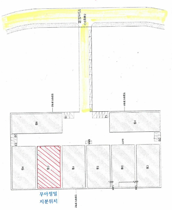 지적 및 건물개황도(지동)
