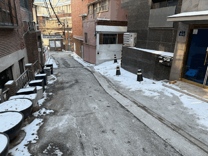 본건 접면도로 상태