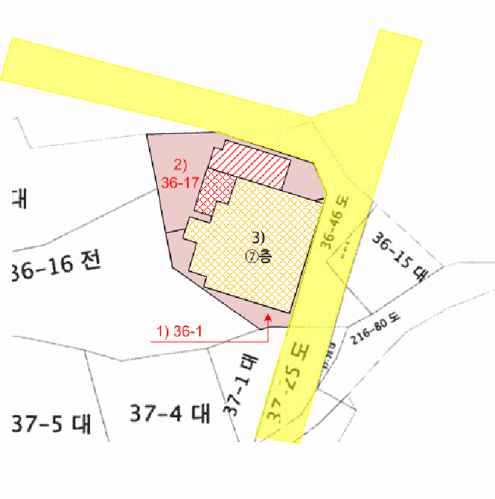 지적 및 건물개황도