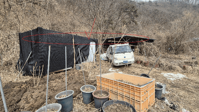 이동 및 철거가능한 제시외건물 소재부분