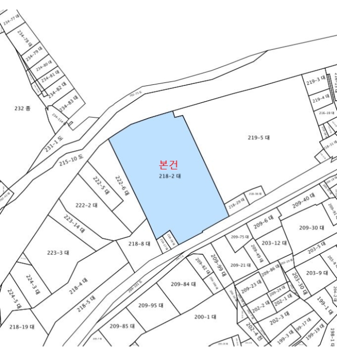 지적 및 건물개황도