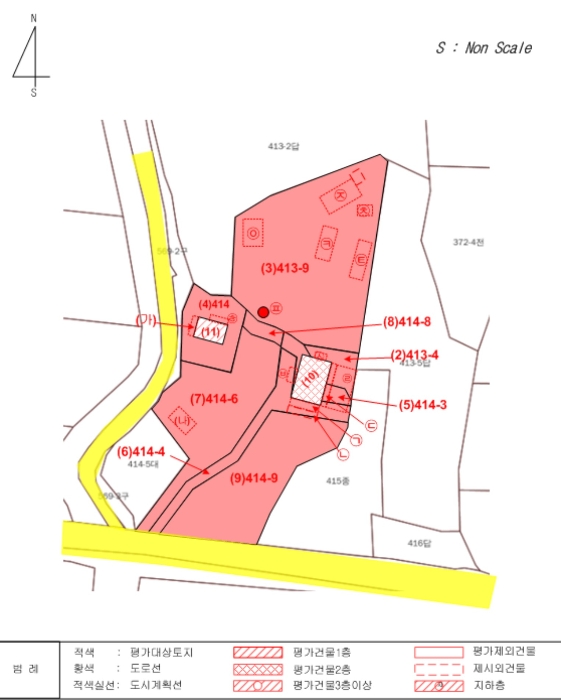 지 적 및 건 물 개 황 도