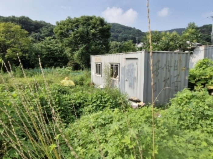 물건 3(내손동 87) 전경 - 도로쪽에서 본 사진