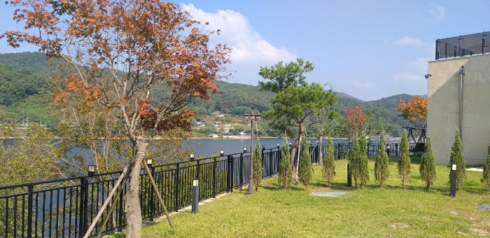 펜스 및 조경수