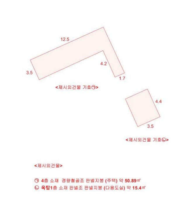 건물개황도 및 내부구조도