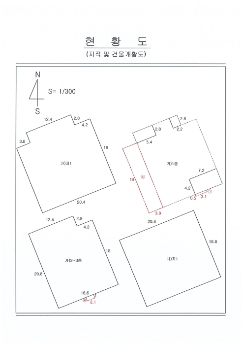 지적 및 건물개황도