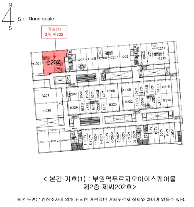 호별배치도(본건 기호①)