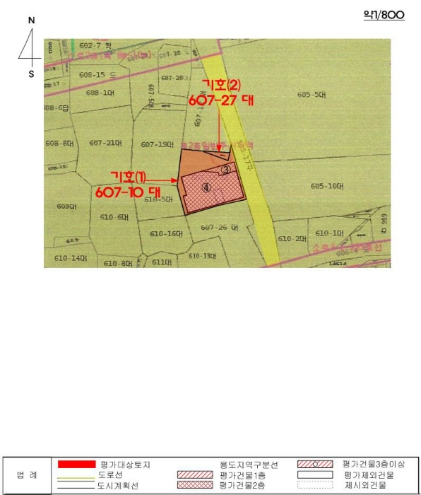 지적 및 건물개황도