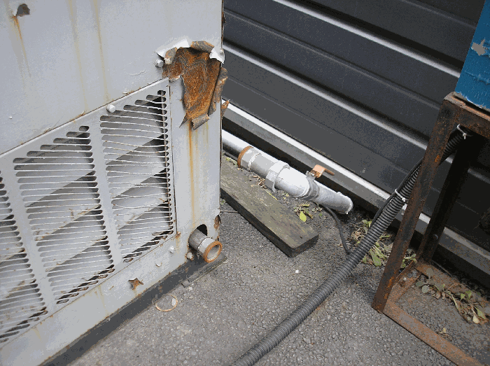 본건 기계기구4(에어콤프레샤) 작동불능