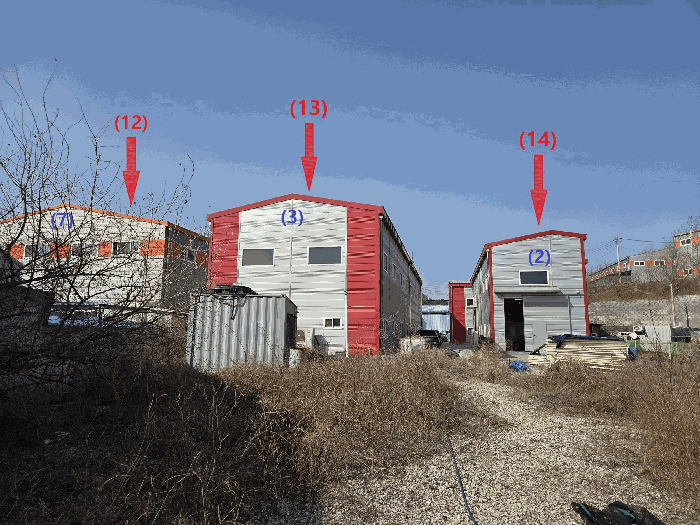 [ 토지전경 (12)(13)(14)(본건 남측에서 촬영) ]