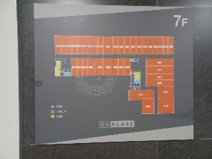 본건 한강듀클래스의정부고산 A동 7층 엘리베이터 앞쪽 공장위치도 현황사진