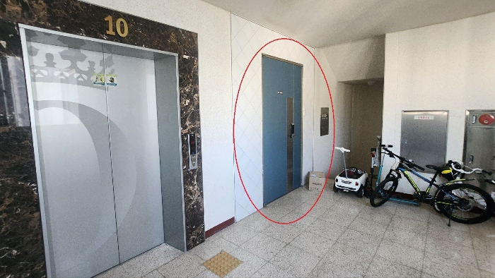 510동 10층 1002호 출입전경