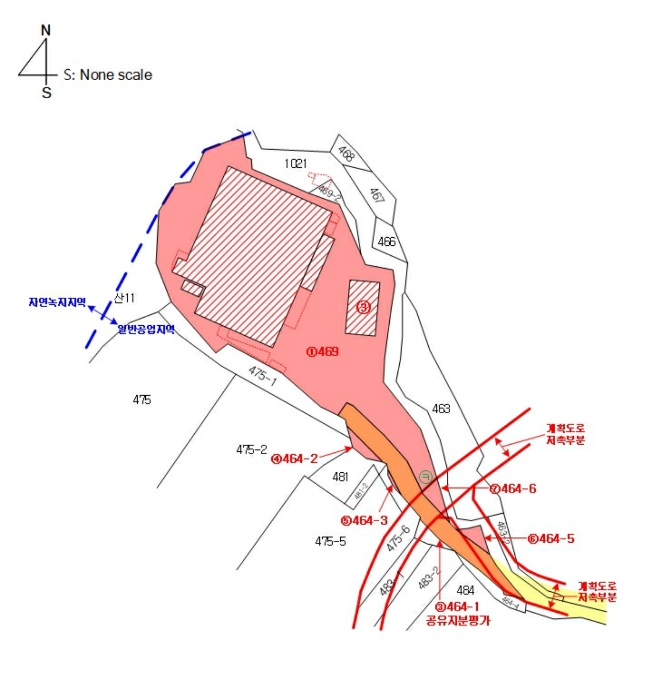 지적 및 건물개황도