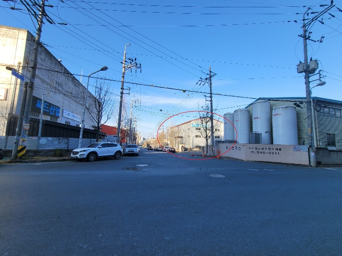 본건 접면도로 상태