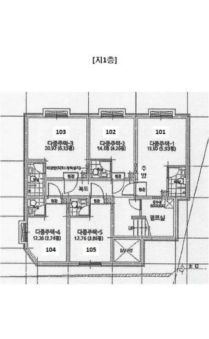 건 물 개 황 도(지1층)