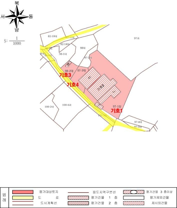 지 적 및 건 물 개 황 도