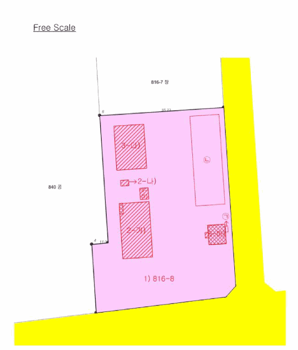 지적 및 건물개황도