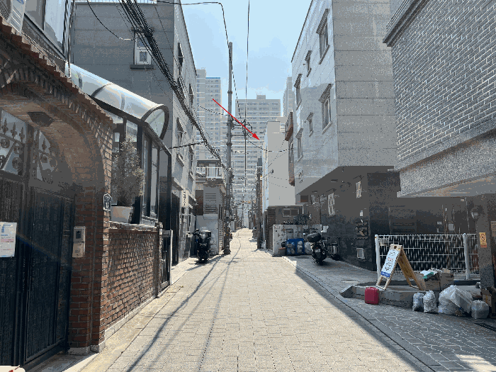 본건 주위 전경 - 북동측에서 촬영