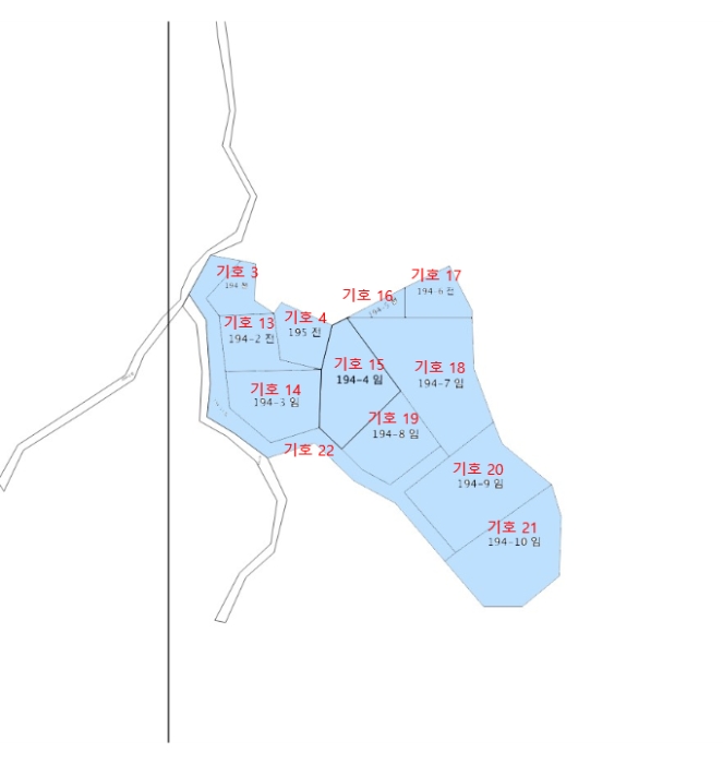 지적 및 건물개황도