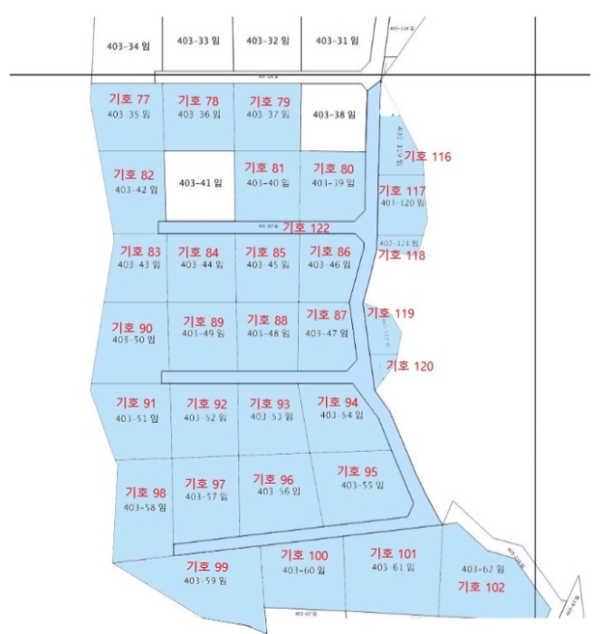 지적 및 건물개황도
