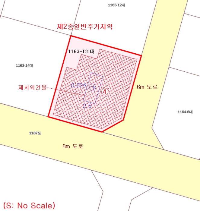 토지 건물개황도