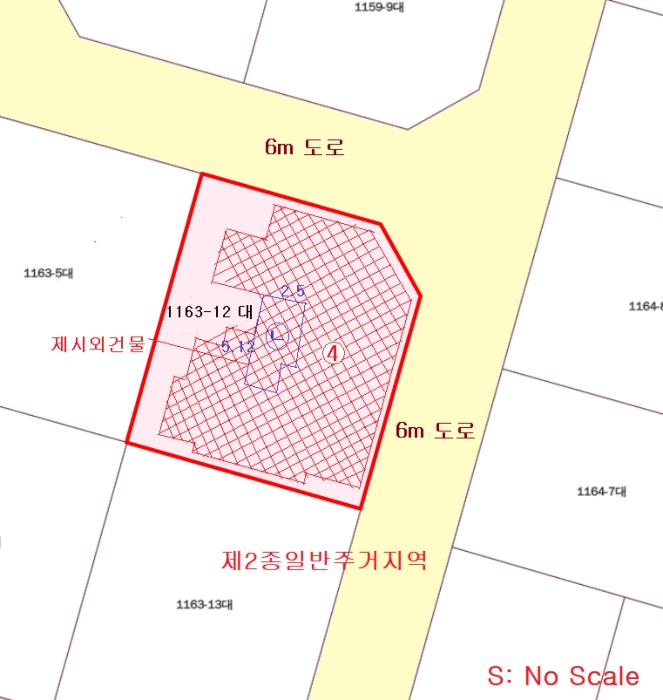 토지 건물개황도